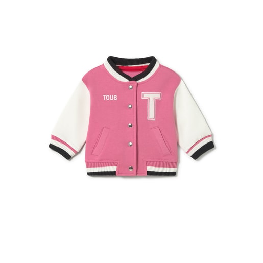 Varsity jacket in Casual pink