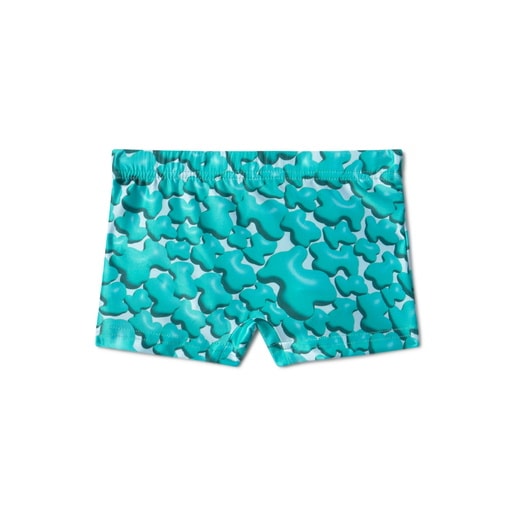 Bañador bóxer de niño Puff verde