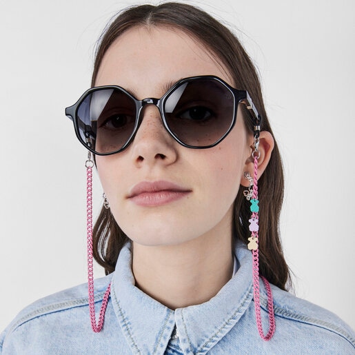Chaîne pour masque et lunettes Bears Chain rose clair