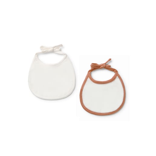 Baby bib set in Geome beige