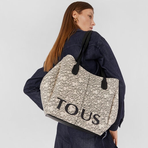 Capazo grande beige TOUS Kaos Mini Terra