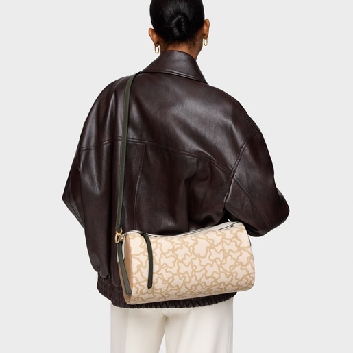 Medium sand-colored Crossbody bag TOUS Kaos Icon