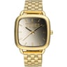 ゴールドカラーのIPGスティールブレスレット付きアナログ式腕時計 TOUS D-Logo Mirror