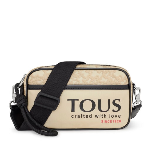 Beige nylon Kaos Mini Evolution crossbody reporter bag TOUS