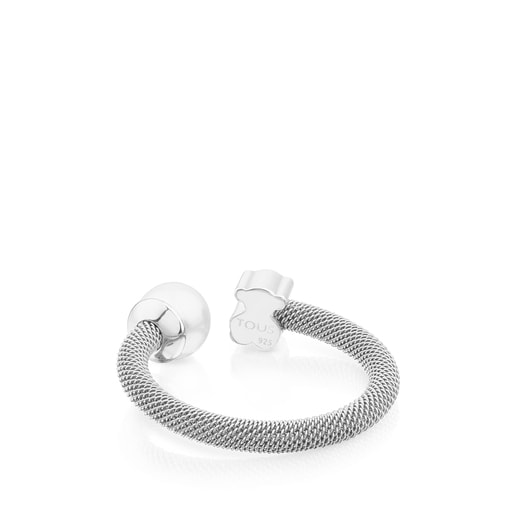 TOUS Silver TOUS Mesh Ring with pearl | Westland Mall