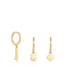 Pack Criolles TOUS Good Vibes amb bany d'or 18 kt sobre plata
