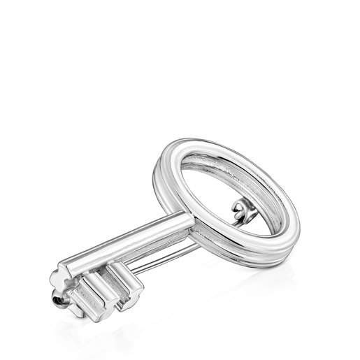 Broche de acero motivo llave TOUS Charming