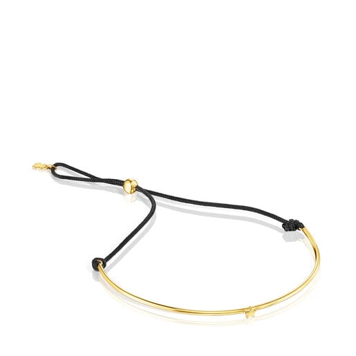 Pulseira com estrela TOUS Cool Joy em ouro e nylon