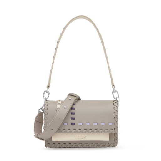 תיק צד Audree Pasadas קטן בצבע בז'