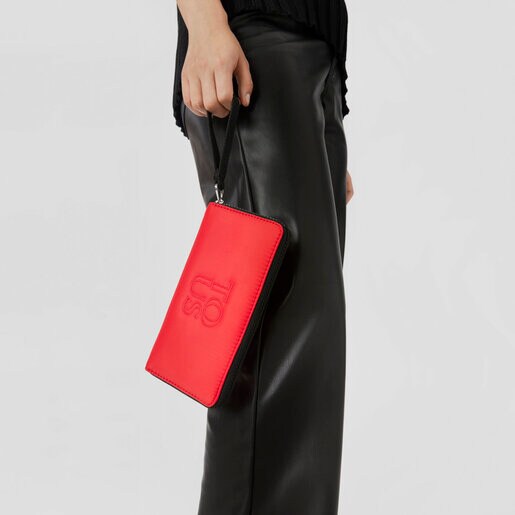 コーラルカラーのウォレット TOUS Balloon Soft