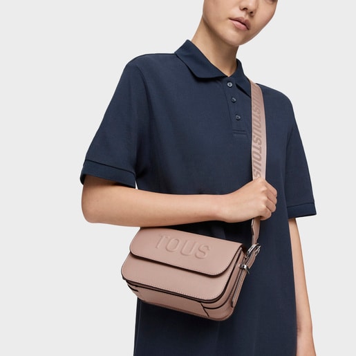 Small taupe-colored Crossbody bag TOUS Brenda