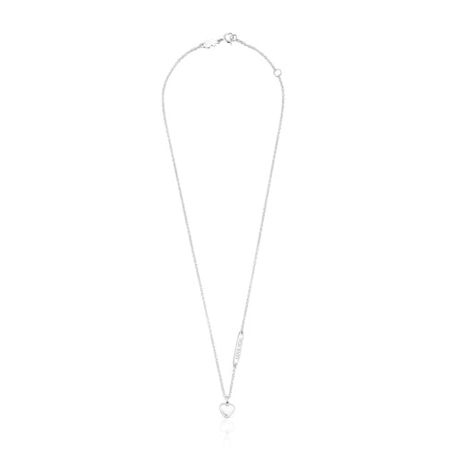 Серебряное колье San Valentín с подвеской-сердцем