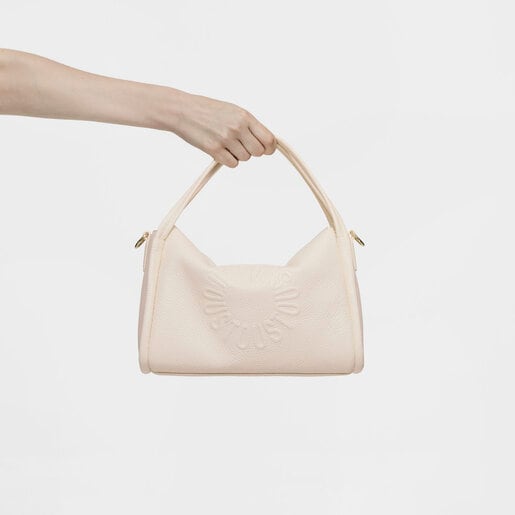 Beige leather City bag TOUS Miranda