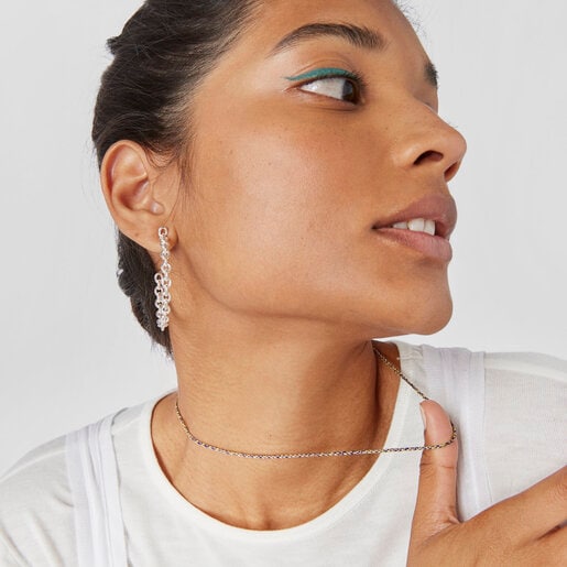 TOUS And braided thread Necklace with silver clasp Efecttous | Westland Mall