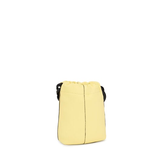 Mini bolso de piel amarillo TOUS Cloud