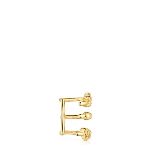 Spiral Earcuff with 18kt gold plating over silver TOUS Grain