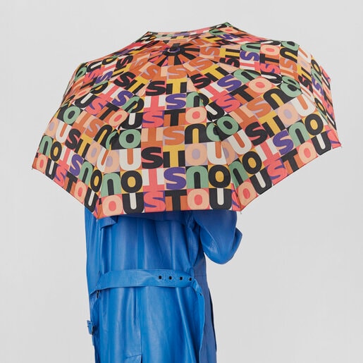 ブラックの折りたたみ傘 TOUS Mimic