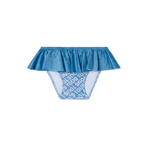 Calcetes de bany per a nena Logo blau