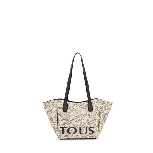 Small beige TOUS Kaos Mini Terra Tote Bag