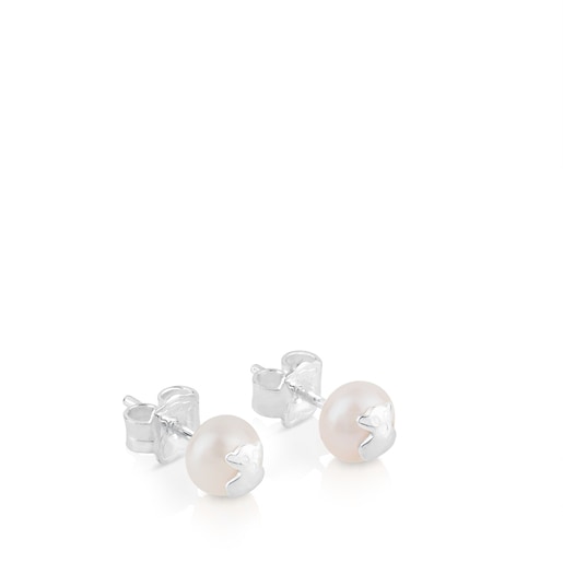 Orecchini Icon Pearl in argento e perle coltivate