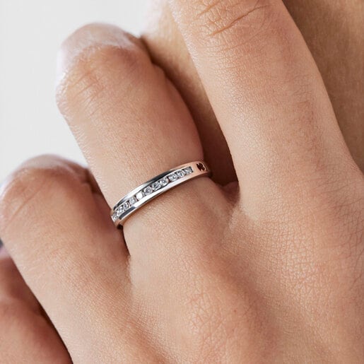 White Gold TOUS Les Classiques Ring with Diamonds 0,18ct