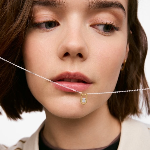 ツートーンのネックレス TOUS Camille