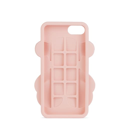 Funda de móvil iPhone 6 Rubber Bear en color rosa