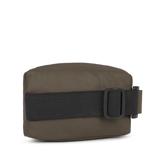 Mini khaki Shelby Wristband bag
