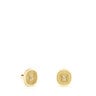 Kolczyki Oursin ze złota, z diamentami 0,02 ct.