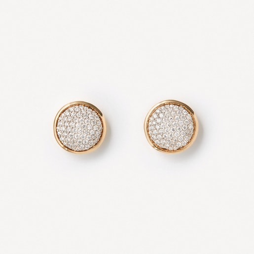 Earrings in gold and white gold with diamonds TOUS ATELIER | TOUS