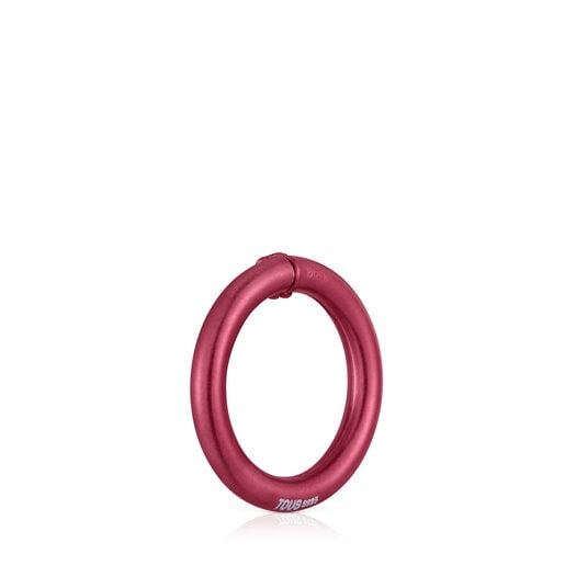 Medium red-colored silver Ring Hold