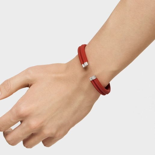 Red steel Bangle TOUS Man
