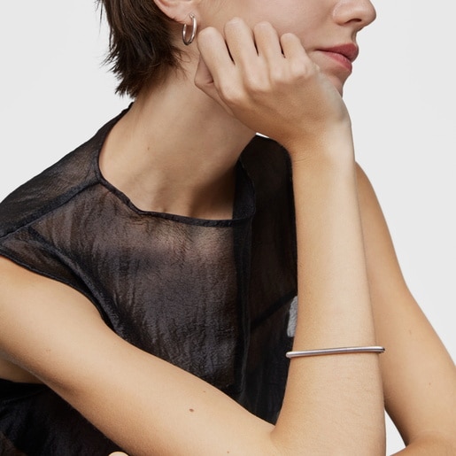 スティール製19cmブレスレット Mesh Tube