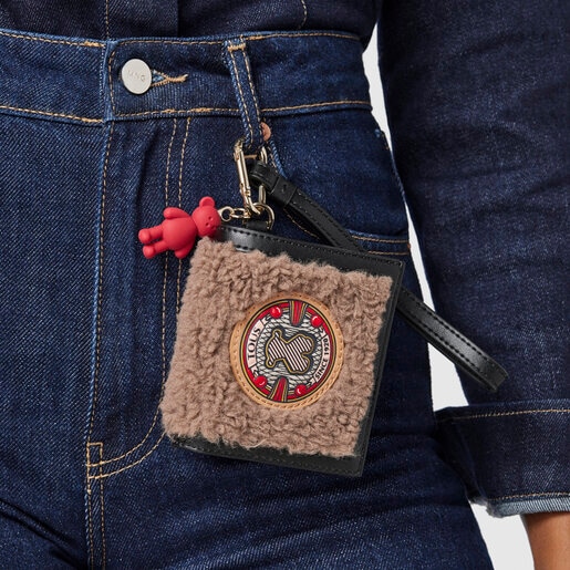 トープカラーのスモールウォレット Amaya Joy