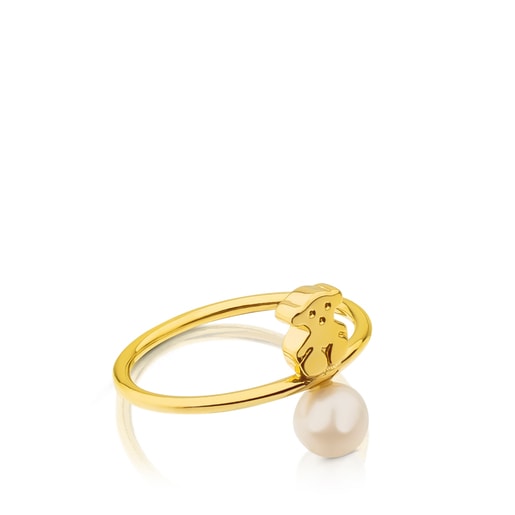 Gold Sweet Dolls Ring with Pearl TOUS