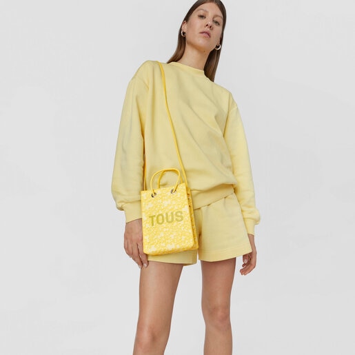 Μίνι τσάντα Kaos Mini Evolution Pop σε κίτρινο χρώμα