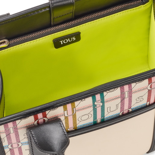 Medium black and white Amaya Shopping bag TOUS Crossroad