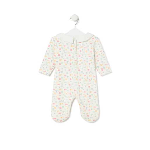 Pijama d'una peça per a nadó nena In multicolor