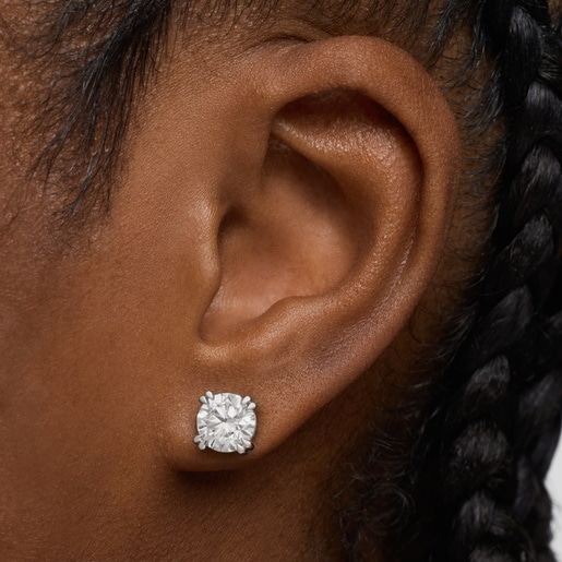 Aretes de platino con diamantes creados en laboratorio 3,00 ct TOUS Essentials LGD