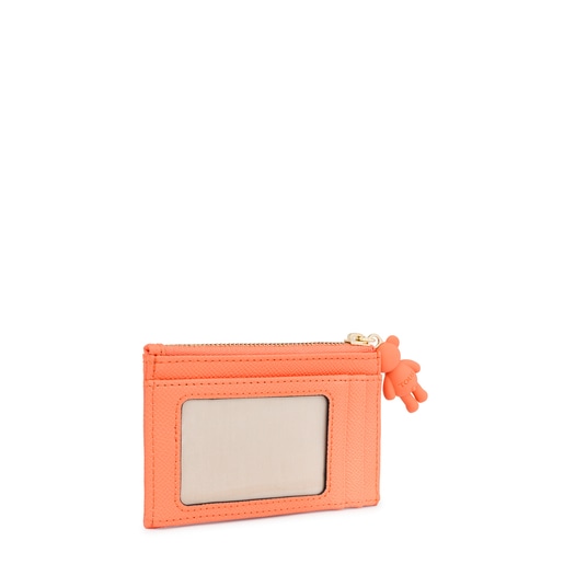 オレンジカラーのカードホルダー TOUS La Rue