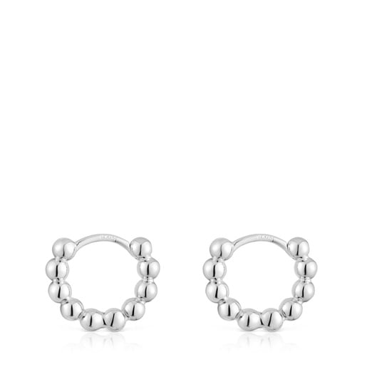 Small silver Hoop earrings Gloss