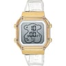 Rellotge digital de policarbonat transparent i acer IPG daurat D-BEAR Fresh