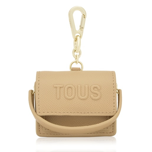 Sand-colored Crossbody minibag Key ring Audree