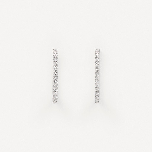 Pendientes de oro blanco con diamantes TOUS ATELIER