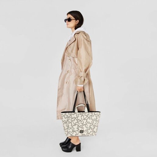 Medium beige Kaos Pix Tote bag