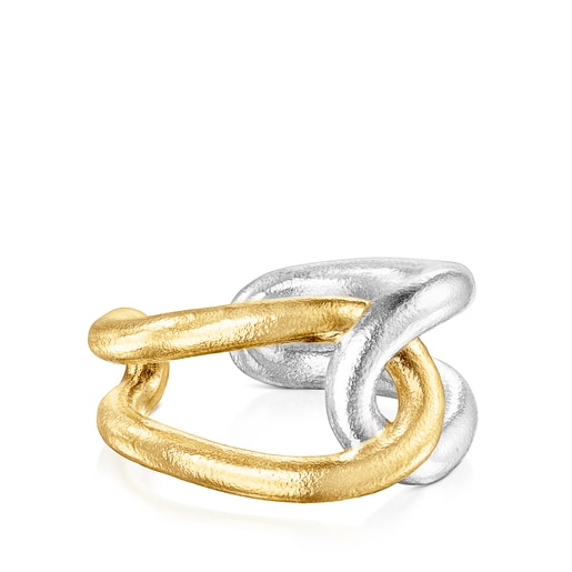 Tous Hav – Prsten ze stříbra a žlutého stříbra Vermeil