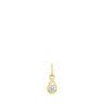 Colgante con baño de oro 18 kt y prasolita Alma Motif