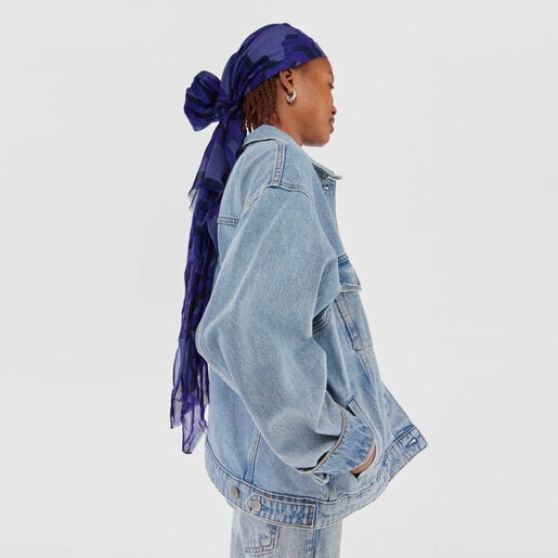 צעיף מודל Kaos Mini Evolution בצבע לילך