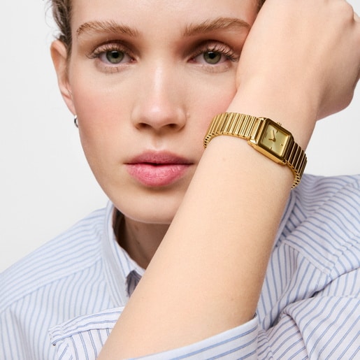 Analog Watch with gold-colored steel bracelet TOUS 1950