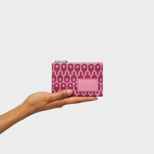 Fuchsia-colored Change purse-cardholder TOUS MANIFESTO Essence